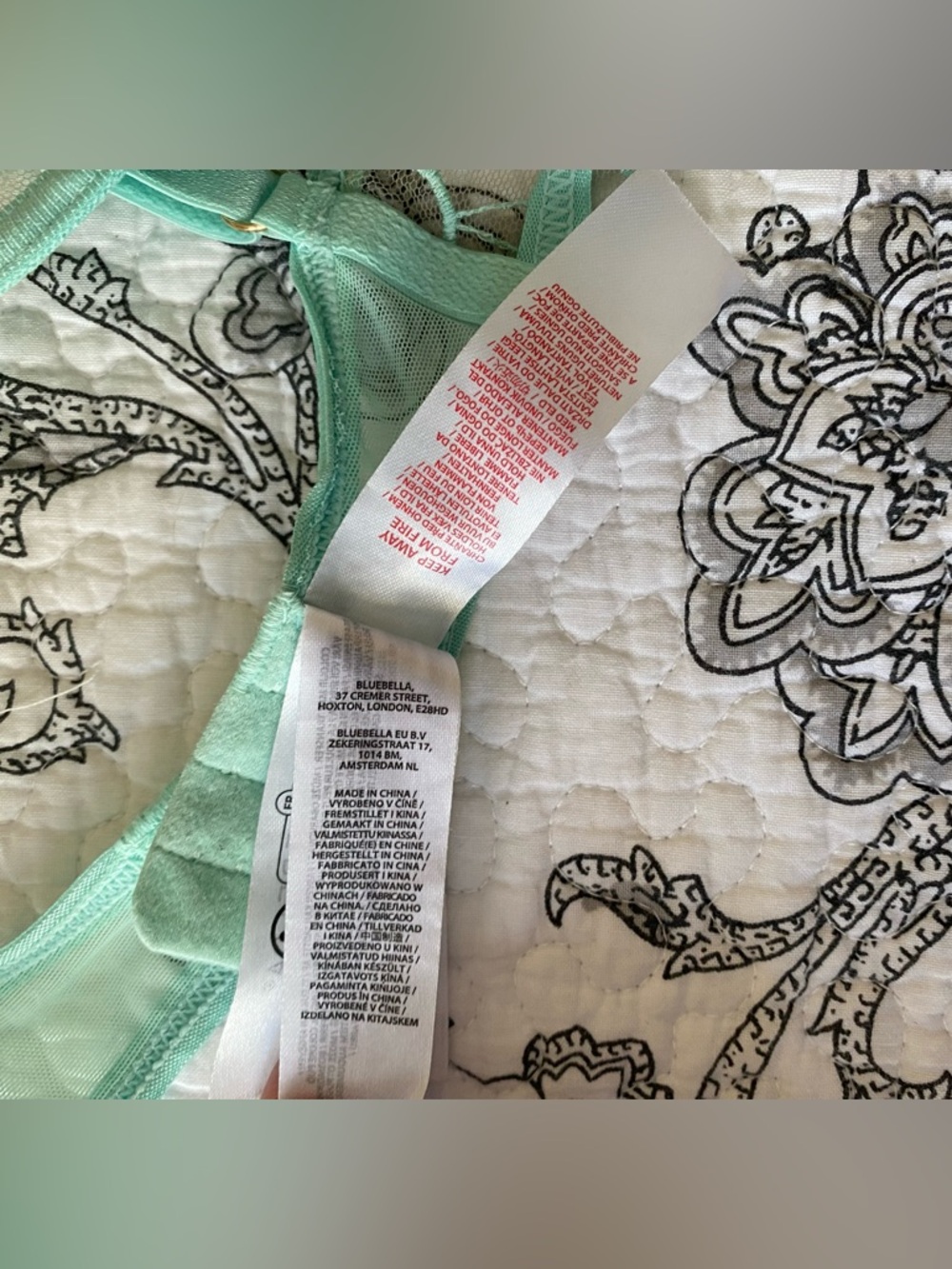 Bluebella Rosetta Wired Bra 34DD/E Sheer bra Rosetta Embroidered Underwire Bra - Picture 11 of 14